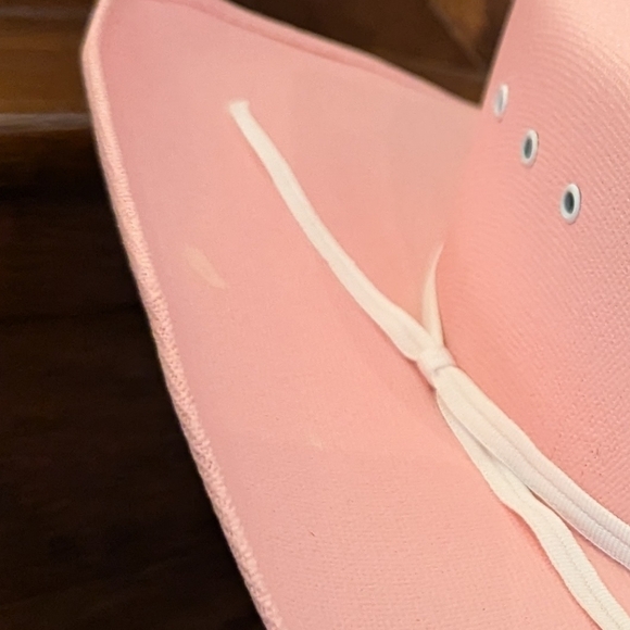 WESTERN EXPRESS CATTLEMAN PINK STRAW COWBOY HAT.  adult Size Small Medium - Picture 14 of 15